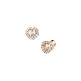 Roségold, Ohrringe, Chopard Happy Diamonds Icons Joaillerie Ohrstecker 83A616-5001