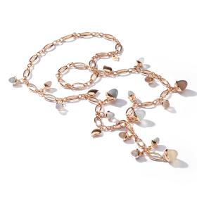 Roségold, Halsschmuck, Tamara Comolli MIKADO Kette Cashmere N-M-56-Cas-p-rg