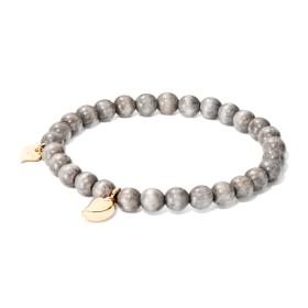 Roségold, Armschmuck, Tamara Comolli INDIA Drop Armband Greywood B-IND-GW-Dr-m-yg