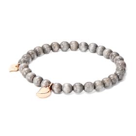 Roségold, Armschmuck, Tamara Comolli INDIA Drop Armband small Greywood B-IND-GW-Dr-s-rg