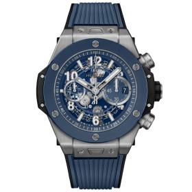 Herrenuhr, Hublot Unico Titanium Blue Ceramic  421.NL.5170.RX