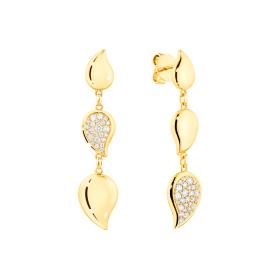 Gelbgold, Ohrringe, Tamara Comolli SIGNATURE Ohrringe Wave mit Diamant Pavé E-Sig-Wave-3-p-yg