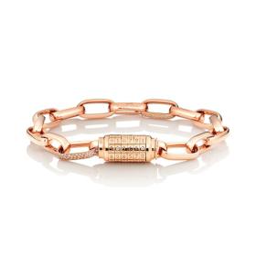 Roségold, Armschmuck, Capolavoro Armband Love Lock 02 AB9BRW00381.INNEN.17.5-M