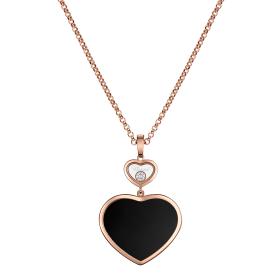 Roségold, Halsschmuck, Chopard Happy Hearts Anhänger 79A075-5201