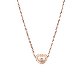 Roségold, Halsschmuck, Chopard Happy Diamonds Icons Halskette 81A054-5001