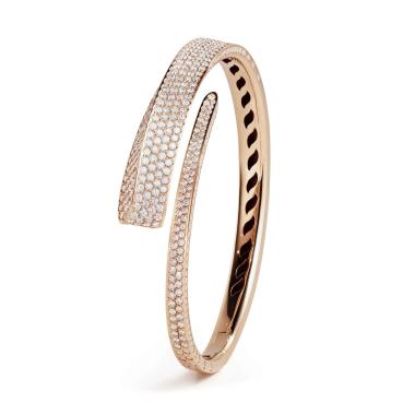 Armschmuck, Roségold, Crivelli Armreif LIKE REGULAR FULL PAVÉ