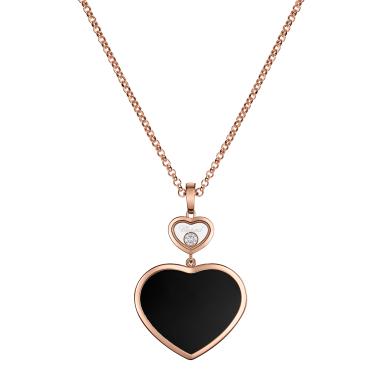 Halsschmuck, Roségold, Chopard Happy Hearts Anhänger