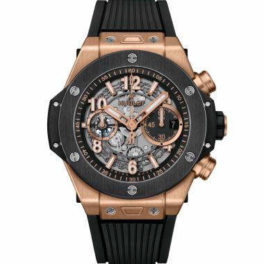 Automatik, Herrenuhr, Hublot Unico King Gold Ceramic 