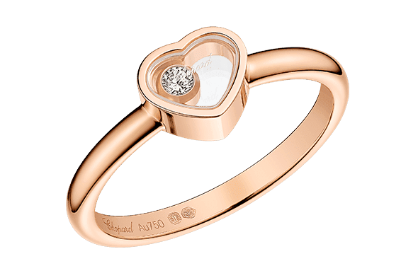 Chopard My Happy Hearts Ring in Rosegold mit Diamant Modell 82A086-5000