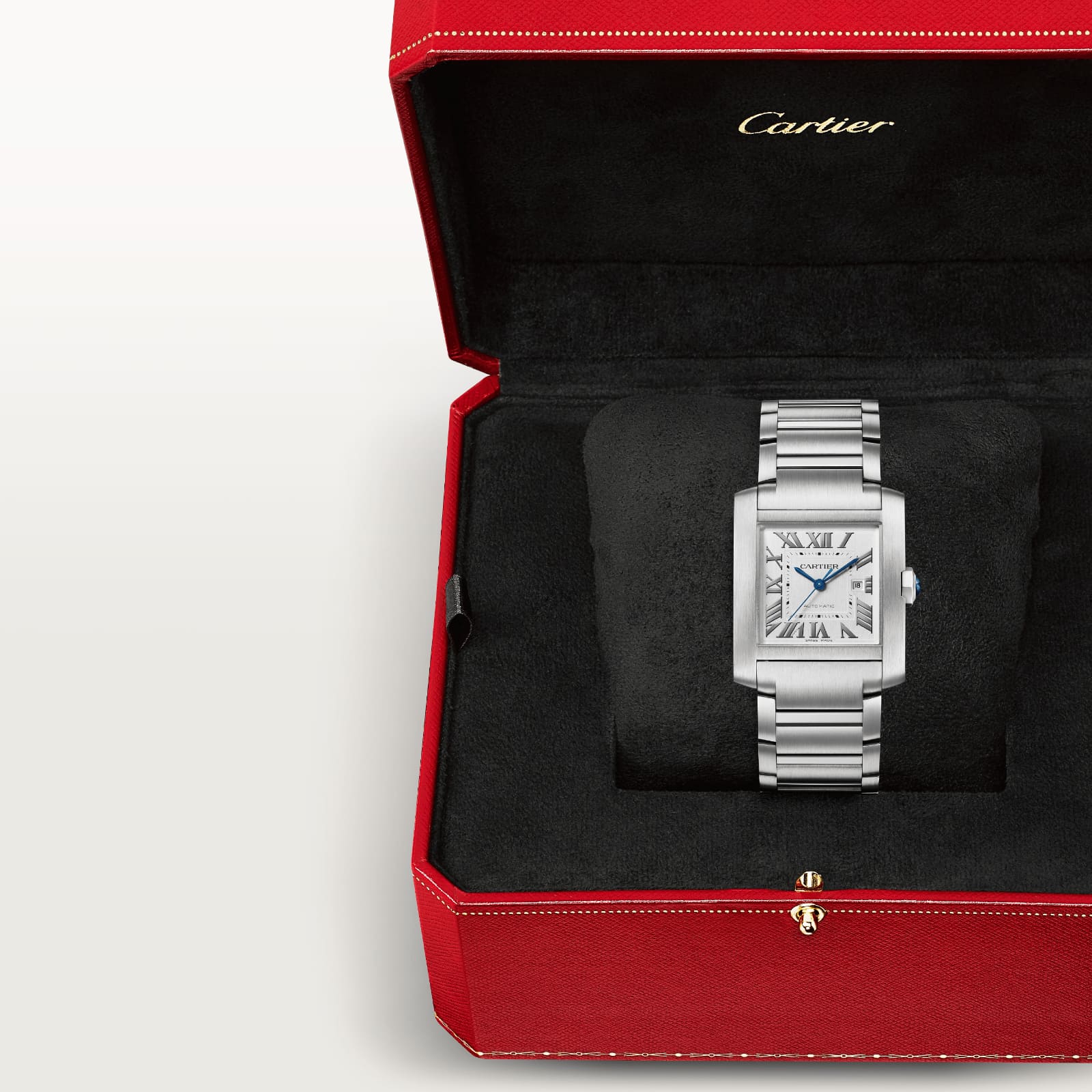 Cartier Tank Francaise Grosses Modell in Cartier Verpackung