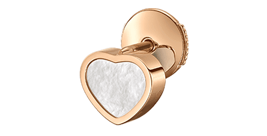 Chopard My Happy Hearts Single Ohrstecker in Rosegold mit Perlmutt Modell 83A086-5302