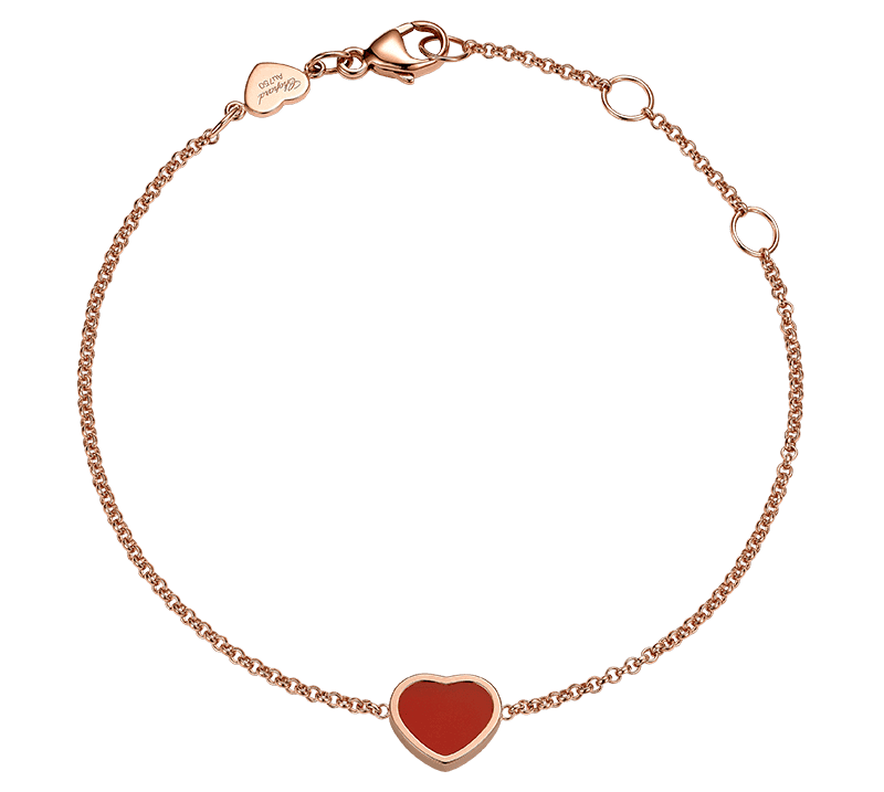 Chopard My Happy Hearts Armband in Rosegold mit Karneol Modell 85A086-5081