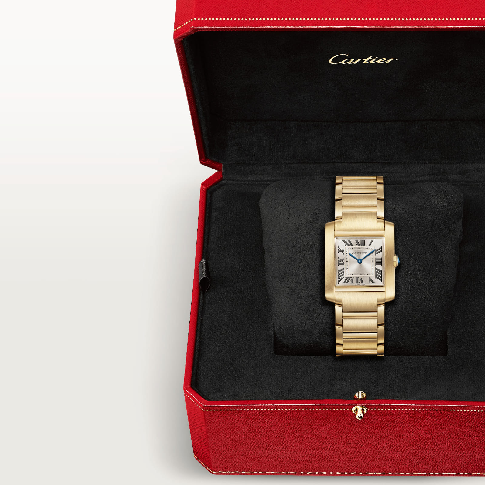 Cartier Tank Francaise Mittleres Modell in Cartier Verpackung