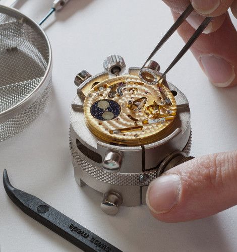 Uhrwerk bei der Revision