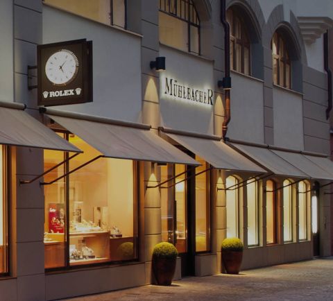 Ladengeschaeft von Juwelier Muehlbacher von aussen Ladengeschaeft von Juwelier Muehlbacher von aussen